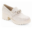 Dromedaris Kella Slip On Chunky Loafer (Women) - Ivory Camo  - The Heel Shoe Fitters