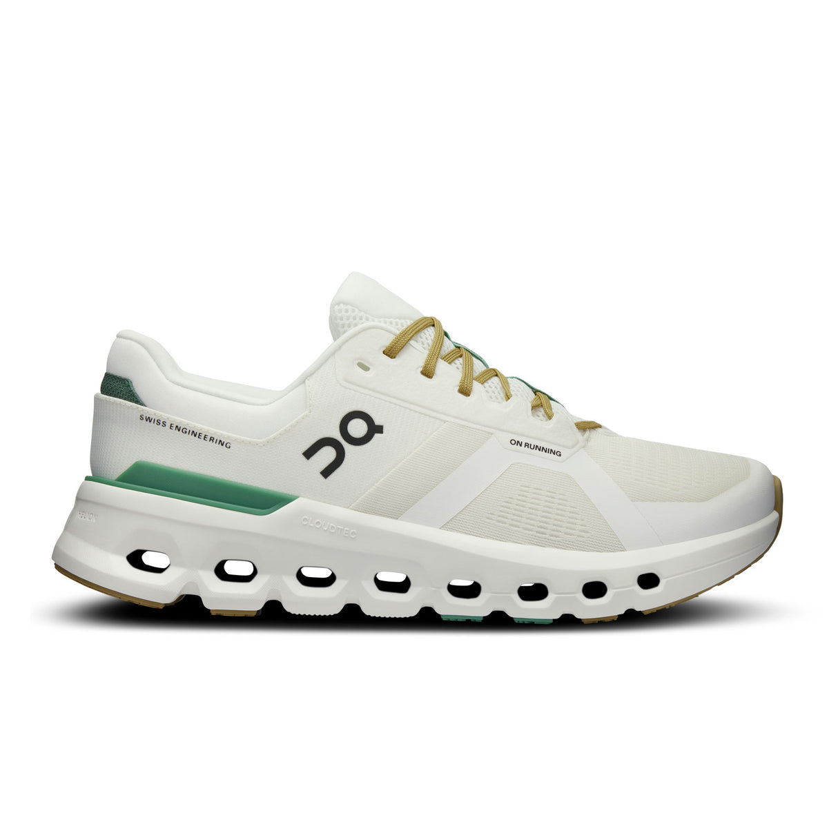 On Running Cloudrunner 2 Running Shoe (Men) - Undyed/Green Athletic - Running - The Heel Shoe Fitters