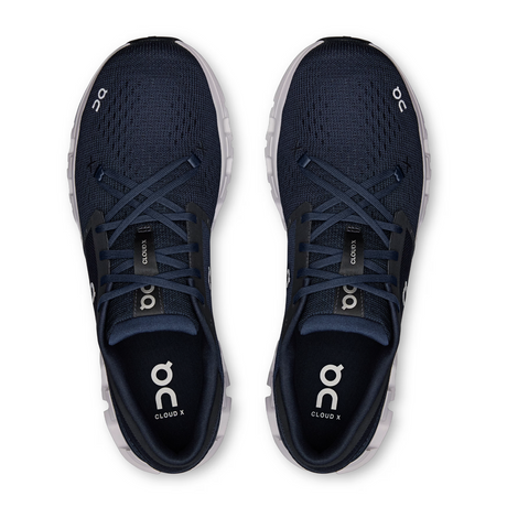 On Running Cloud X4 Running Shoe (Men) - Ink/Ivory Athletic - Running - Neutral - The Heel Shoe Fitters