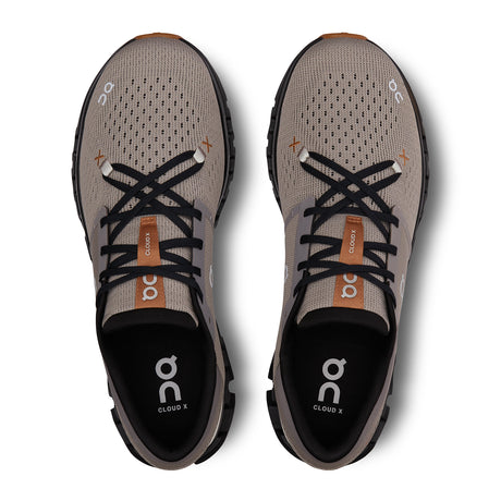 On Running Cloud X 4 Running Shoe (Men) - Fog/Black Athletic - Running - Neutral - The Heel Shoe Fitters