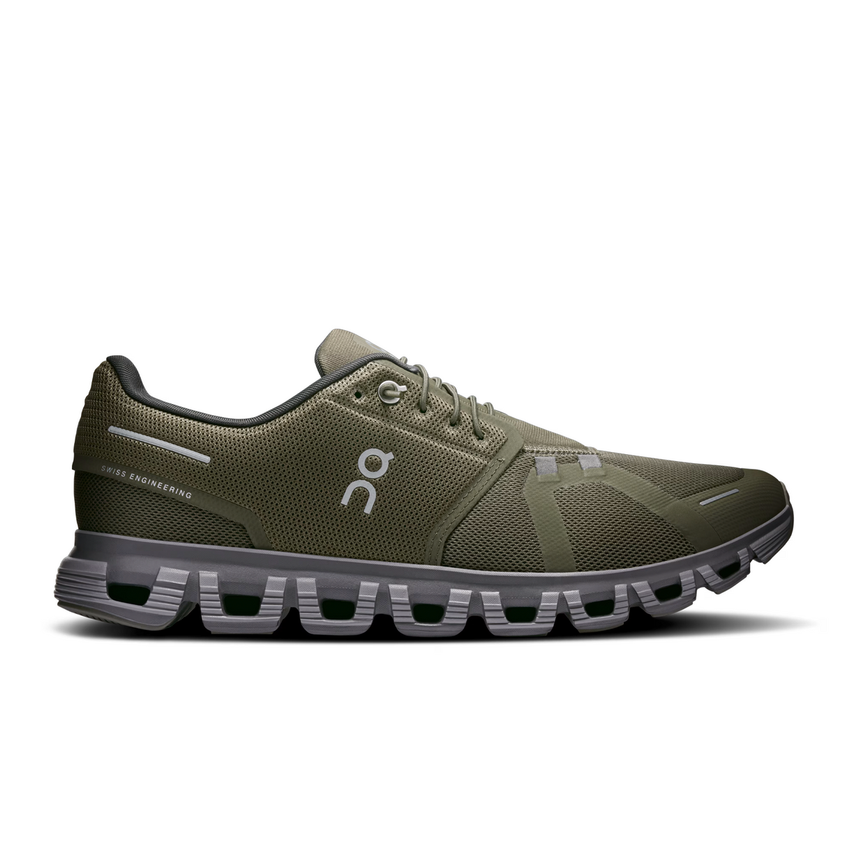 On Running Cloud 6 Running Shoe (Men) - Olive/Eclipse Athletic - Running - Cushion - The Heel Shoe Fitters