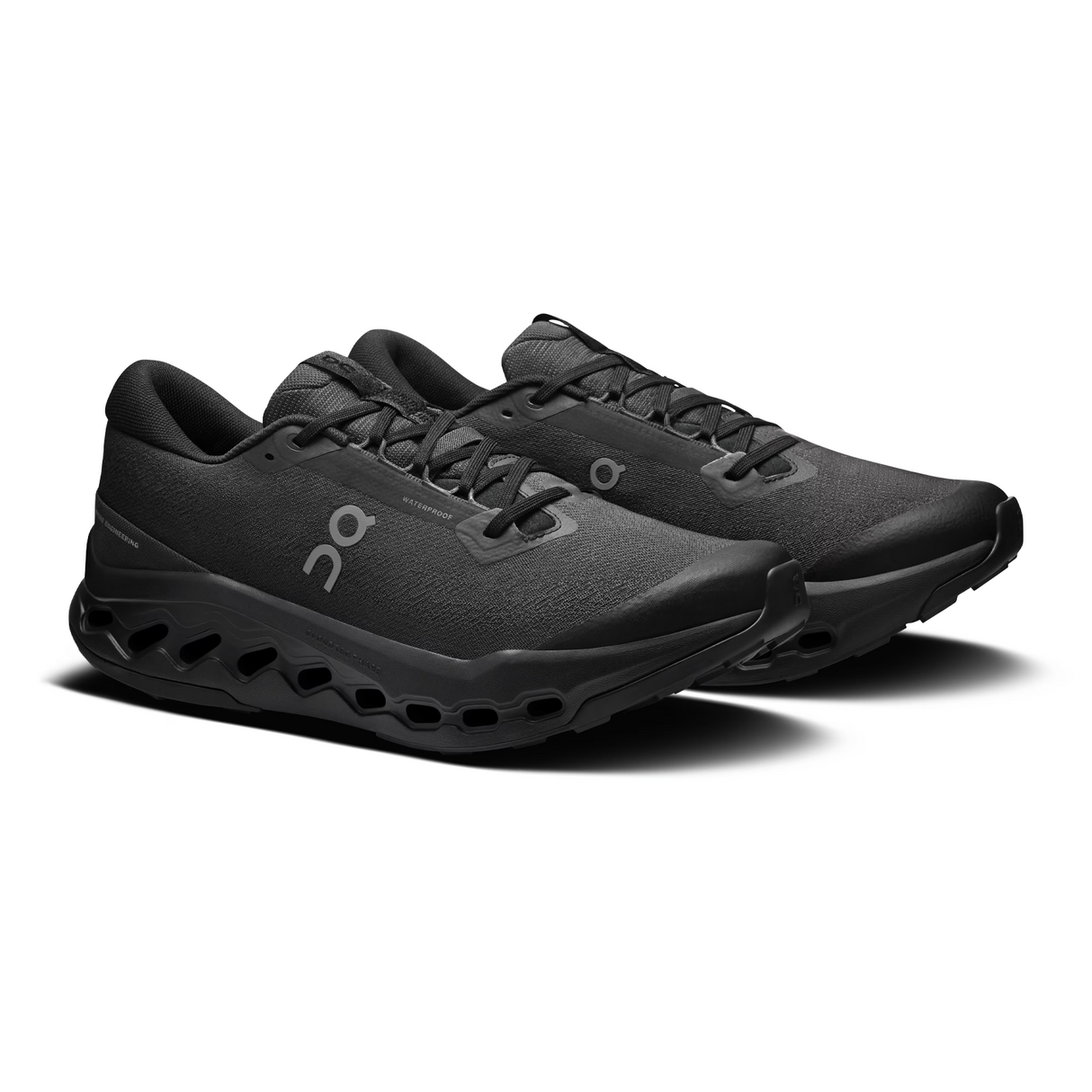 On Running Cloudsurfer Trail 2 Waterproof Running Shoe (Men) - Black/Black Athletic - Running - Trail - The Heel Shoe Fitters