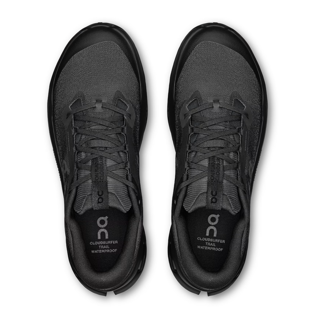 On Running Cloudsurfer Trail 2 Waterproof Running Shoe (Men) - Black/Black Athletic - Running - Trail - The Heel Shoe Fitters