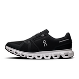 On Running Cloud 6 Wide Running Shoe (Men) - Black/White Athletic - Running - Cushion - The Heel Shoe Fitters