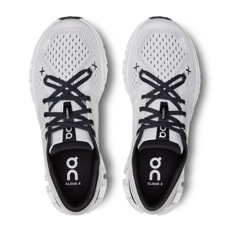 On Running Cloud X4 (Women) - Ivory / Black Athletic - Running - Neutral - The Heel Shoe Fitters