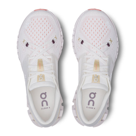 On Running Cloud X 4 Running Shoe (Women) - Ivory/Sand Athletic - Running - Neutral - The Heel Shoe Fitters