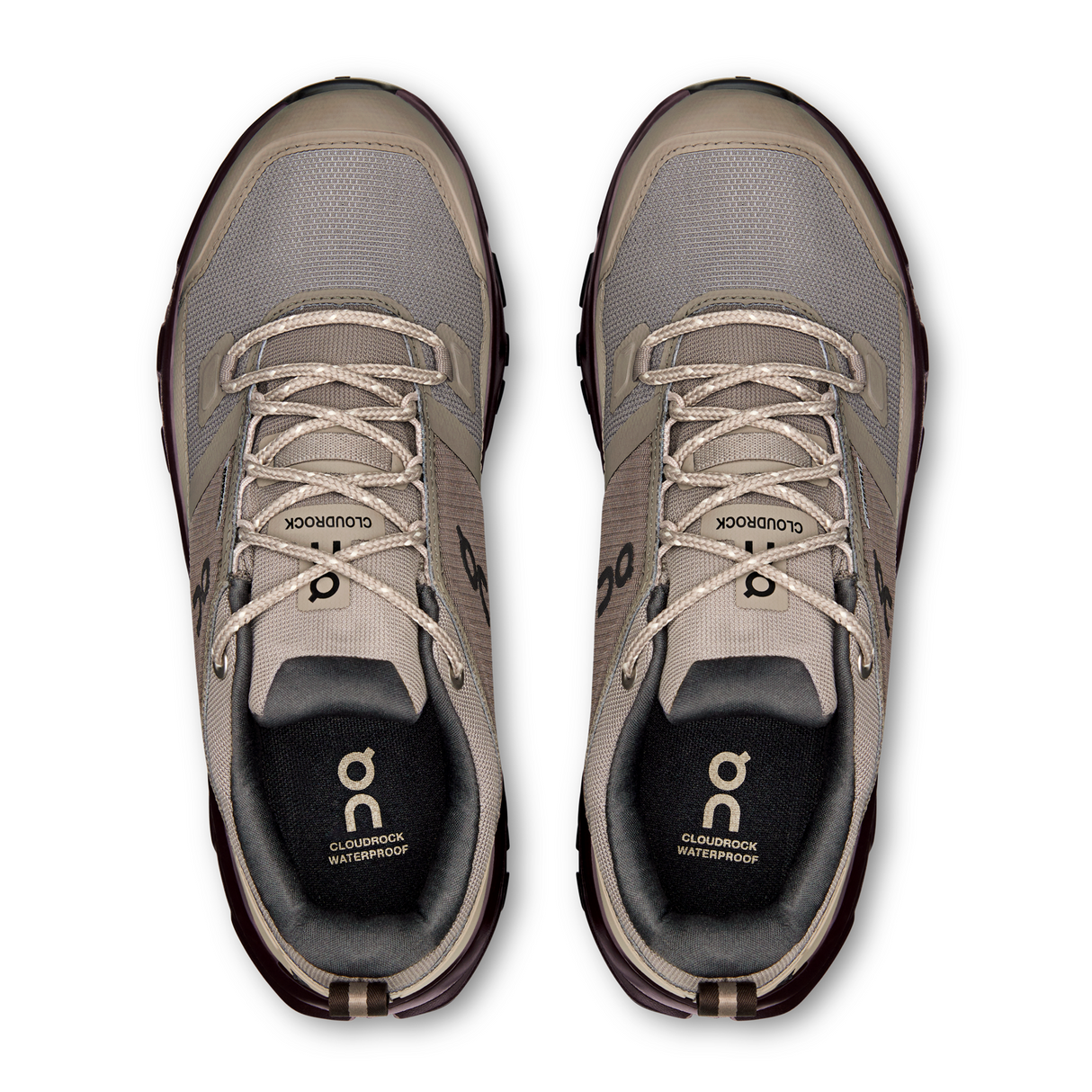 On Running Cloudrock Low Waterproof Hiking Shoe (Women) - Cinder/Ox