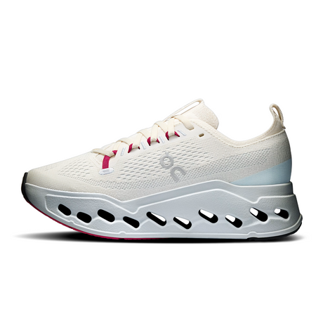On Running Cloudsurfer Max Running Shoe (Women) - Ivory/Arctic Athletic - Running - Cushion - The Heel Shoe Fitters