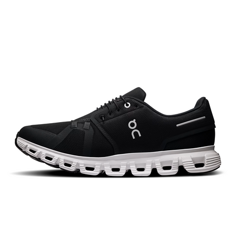 On Running Cloud 6 Wide Running Shoe (Women) - Black/White Athletic - Running - Cushion - The Heel Shoe Fitters