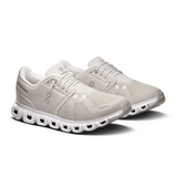 On Running Cloud 6 Wide Running Shoe (Women) - Pearl/White Athletic - Running - Cushion - The Heel Shoe Fitters