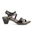 Naot Innovate Heeled Sandal (Women) - Black Madras Leather/Black/Clear Rhinestones Sandal - Heel/Wedge - The Heel Shoe Fitters