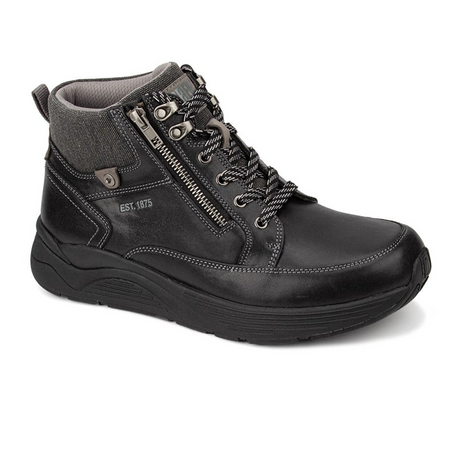 Drew Major Walking Boot (Men) - Black Leather Dress-Casual - Lace Ups - The Heel Shoe Fitters