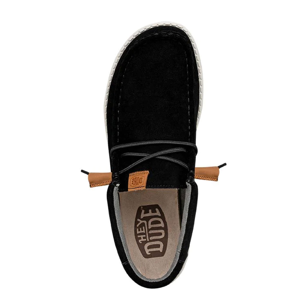 Hey Dude Wally Craft Suede Slip On (Men) - Black Dress-Casual - Slip Ons - The Heel Shoe Fitters