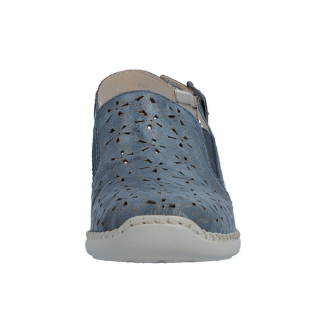 Rieker Doris 71 Clog (Women) - Blue Dress-Casual - Clogs & Mules - The Heel Shoe Fitters