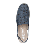 Rieker Doris 71 Clog (Women) - Blue Dress-Casual - Clogs & Mules - The Heel Shoe Fitters