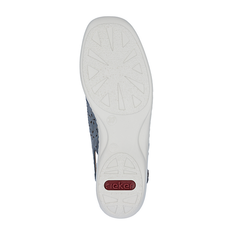 Rieker Doris 71 Clog (Women) - Blue Dress-Casual - Clogs & Mules - The Heel Shoe Fitters