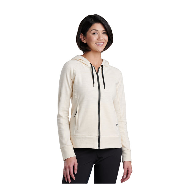 Kuhl Lola FZ Hoody (Women) - Ivory Apparel - Top - Sweatshirt - The Heel Shoe Fitters