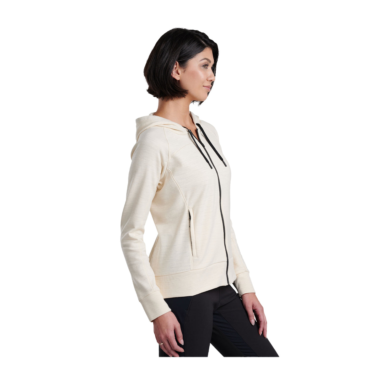 Kuhl Lola FZ Hoody (Women) - Ivory Apparel - Top - Sweatshirt - The Heel Shoe Fitters