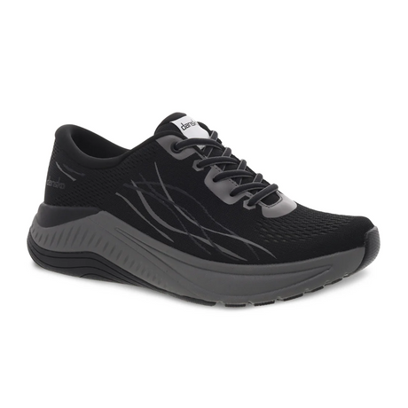 Dansko Pace Walking Shoe (Women) - Black/Grey Mesh Athletic - Walking - The Heel Shoe Fitters