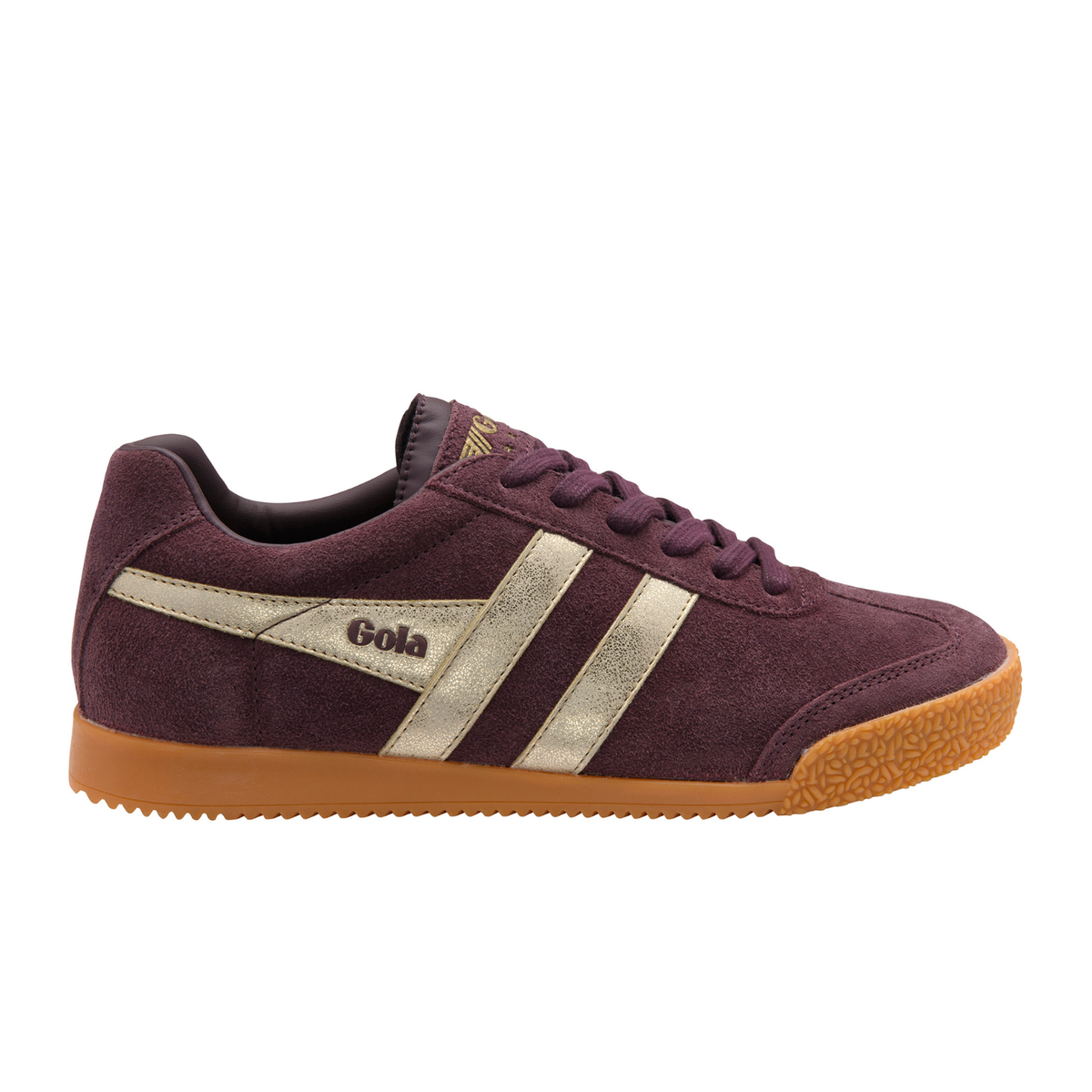 Gola Harrier Mirror Sneaker (Women) - Cocoa/Gold/Gum