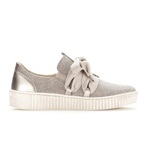 Gabor 333 Bow Sneaker (Women) - Rosato Metallic Athletic - Casual - Lace Up - The Heel Shoe Fitters