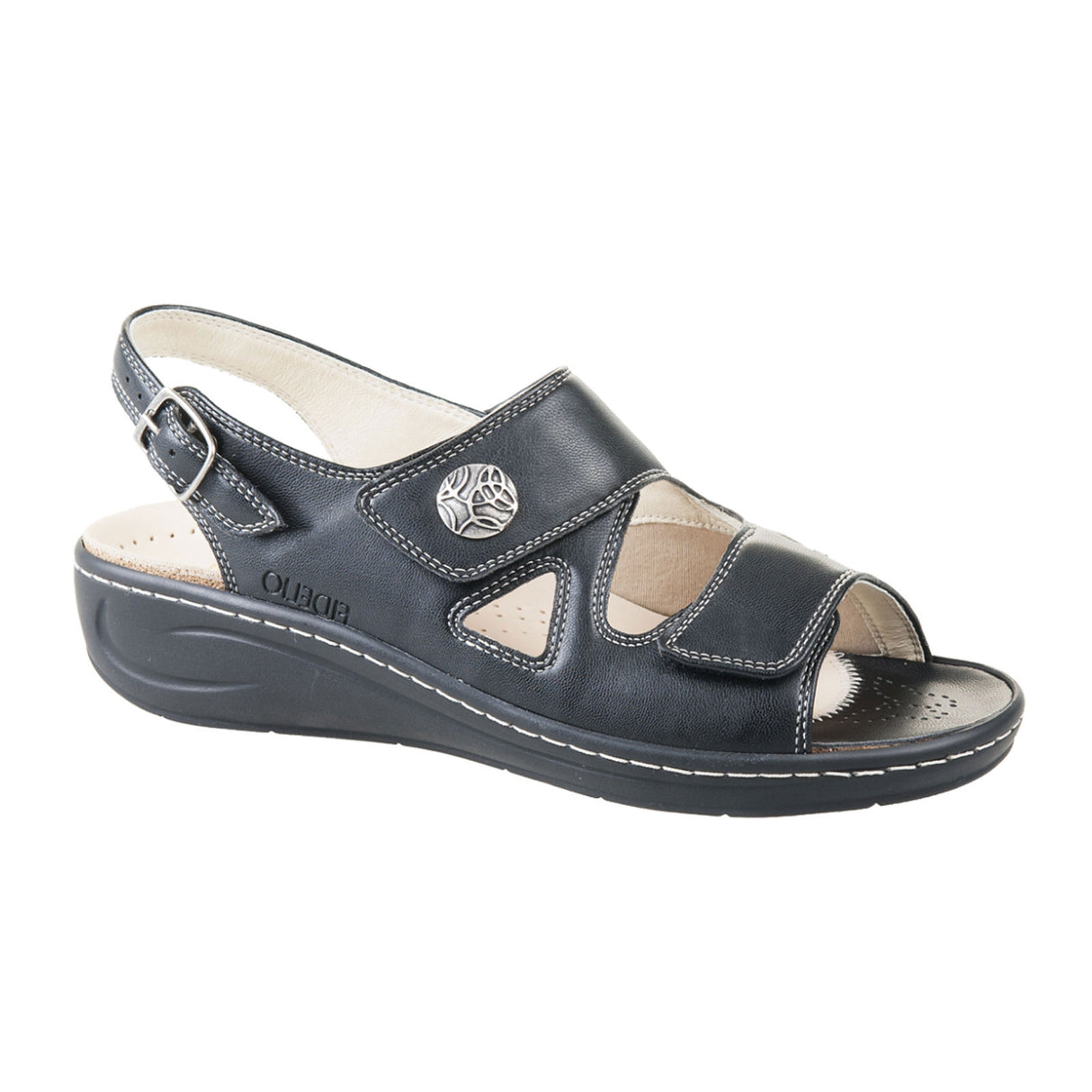 Fidelio Hallux Fabia Sling II Sandal (Women) - Black Sandal - Backstrap - The Heel Shoe Fitters