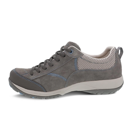 Dansko Paisley Low Hiking Shoe (Women) - Grey/Blue Suede Hiking - Low - The Heel Shoe Fitters