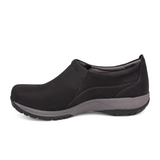 Dansko Patti Waterproof Slip On (Women) - Black Milled Nubuck Dress-Casual - Slip Ons - The Heel Shoe Fitters