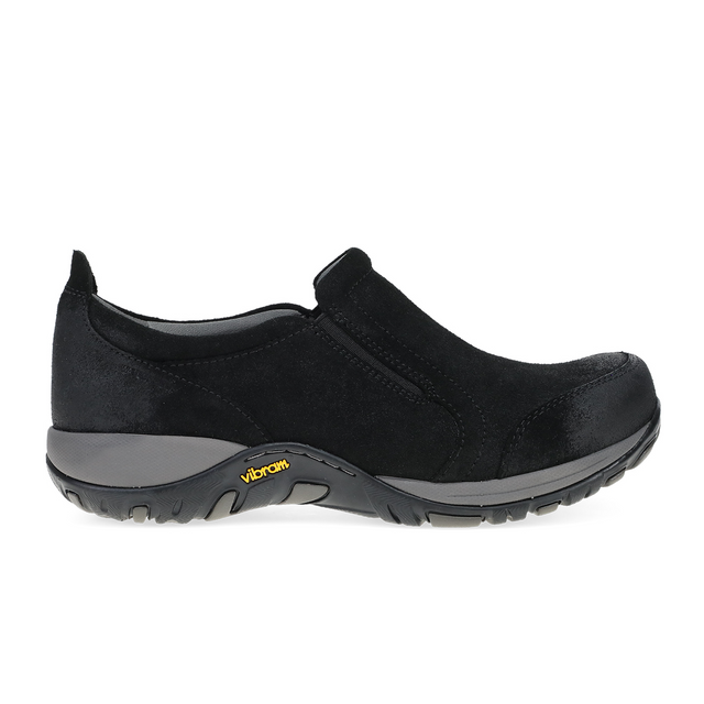 Dansko Pippy Clog (Women) - Black Burnished Suede Hiking - Low - The Heel Shoe Fitters