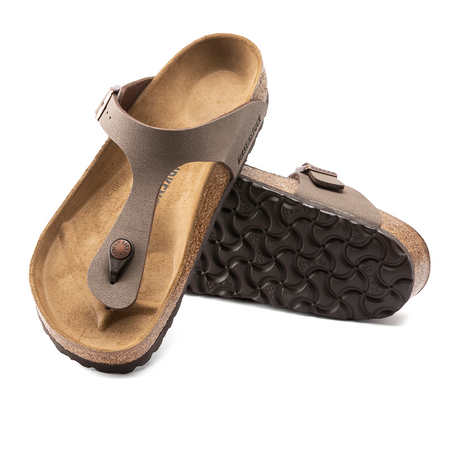 Birkenstock Gizeh Sandal (Women) - Mocha Birkibuc Sandals - Thong - The Heel Shoe Fitters