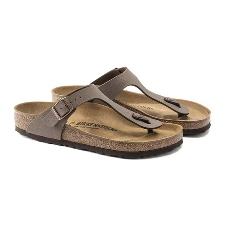 Birkenstock Gizeh Sandal (Women) - Mocha Birkibuc Sandal - Thong - The Heel Shoe Fitters