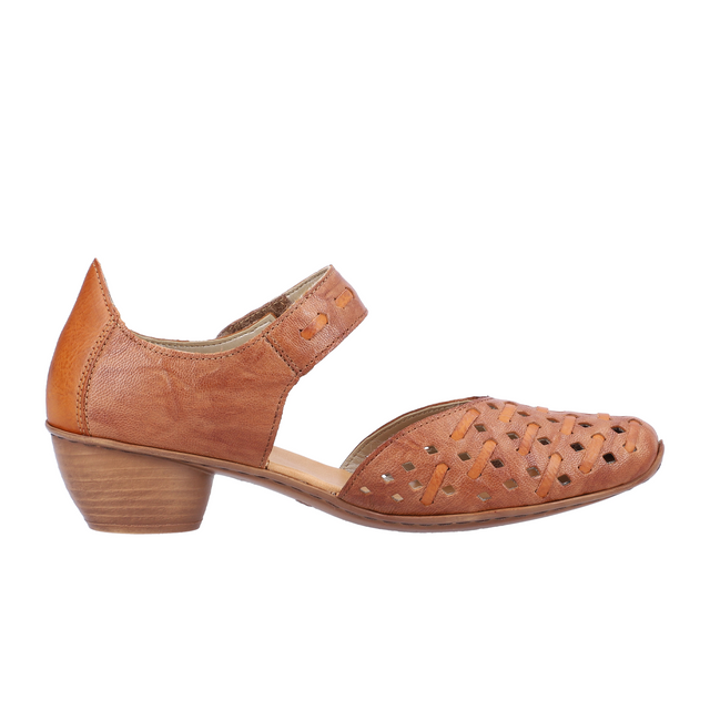 Rieker Mirjam 43770-22 Heeled Sandal (Women) - Cayenne Dress-Casual - Heels - The Heel Shoe Fitters