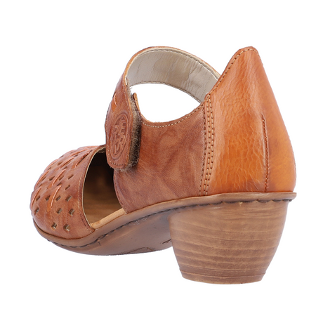 Rieker Mirjam 43770-22 Heeled Sandal (Women) - Cayenne Dress-Casual - Heels - The Heel Shoe Fitters