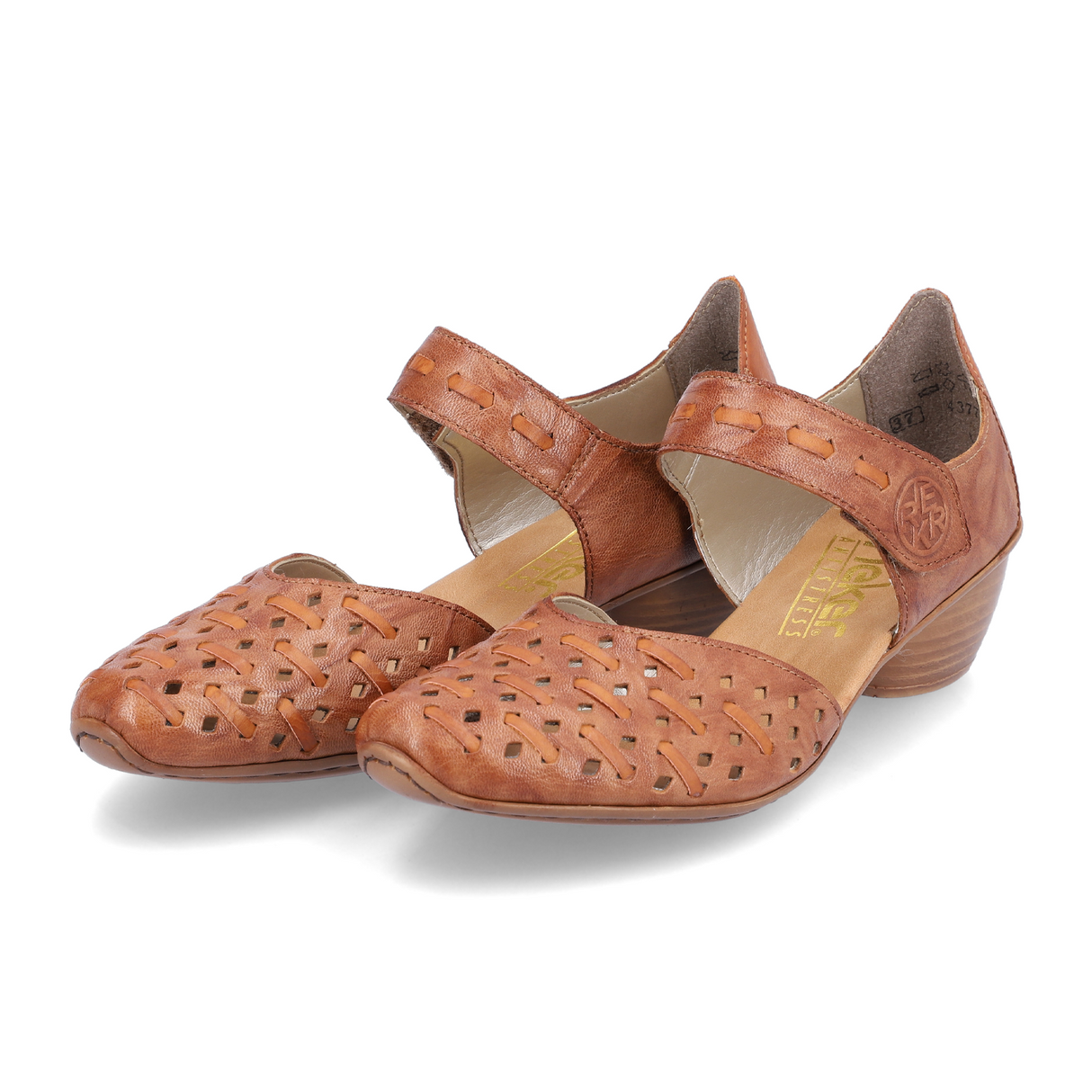 Rieker Mirjam 43770-22 Heeled Sandal (Women) - Cayenne Dress-Casual - Heels - The Heel Shoe Fitters