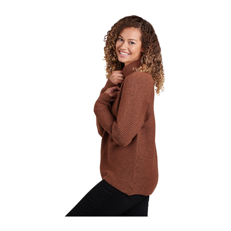 Kuhl Solace Sweater (Women) - Copper Apparel - Top - Long Sleeve - The Heel Shoe Fitters