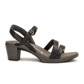 Naot Bounty Supreme Heeled Sandal (Women) - Soft Black Leather Sandal - Heel/Wedge - The Heel Shoe Fitters