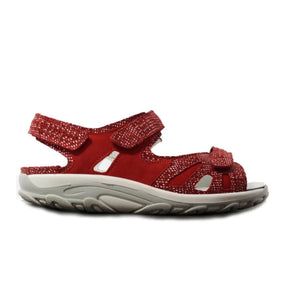 Waldlaufer Hanni 448001 Active Sandal (Women) - Red Sandal - Backstrap - The Heel Shoe Fitters