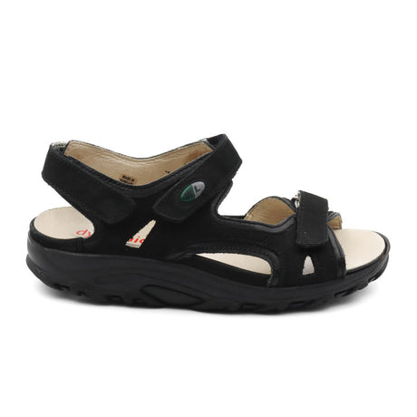 Waldlaufer Hanni 448002 Backstrap Sandal (Women) - Black Sandals - Backstrap - The Heel Shoe Fitters