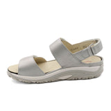 Waldlaufer Willow 448012 Backstrap Sandal (Women) - Metallic Grey Sandals - Backstrap - The Heel Shoe Fitters
