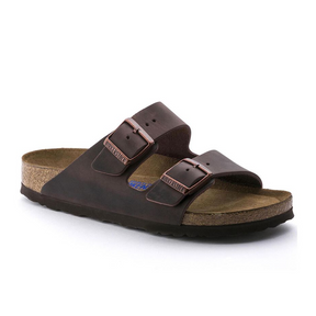 Birkenstock Arizona Soft Footbed Oiled Leather Slide Sandal (Unisex) Sandal - Slide - The Heel Shoe Fitters