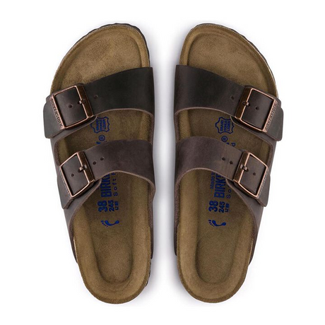 Birkenstock Arizona Soft Footbed Slide Sandal (Unisex) - Habana Oiled Leather Sandals - Slide - The Heel Shoe Fitters