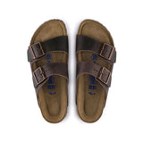Birkenstock Arizona Soft Footbed (Unisex) - Habana Oiled Leather Sandals - Slide - The Heel Shoe Fitters