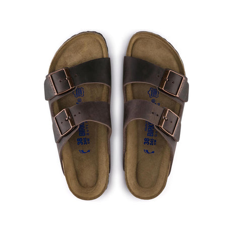 Birkenstock Arizona Soft Footbed Slide Sandal (Unisex) - Habana Oiled Leather Sandals - Slide - The Heel Shoe Fitters