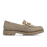 Rieker Gitta 45561 Loafer (Women) - Beige/Schwarz