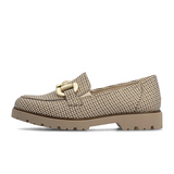 Rieker Gitta 45561 Loafer (Women) - Beige/Schwarz