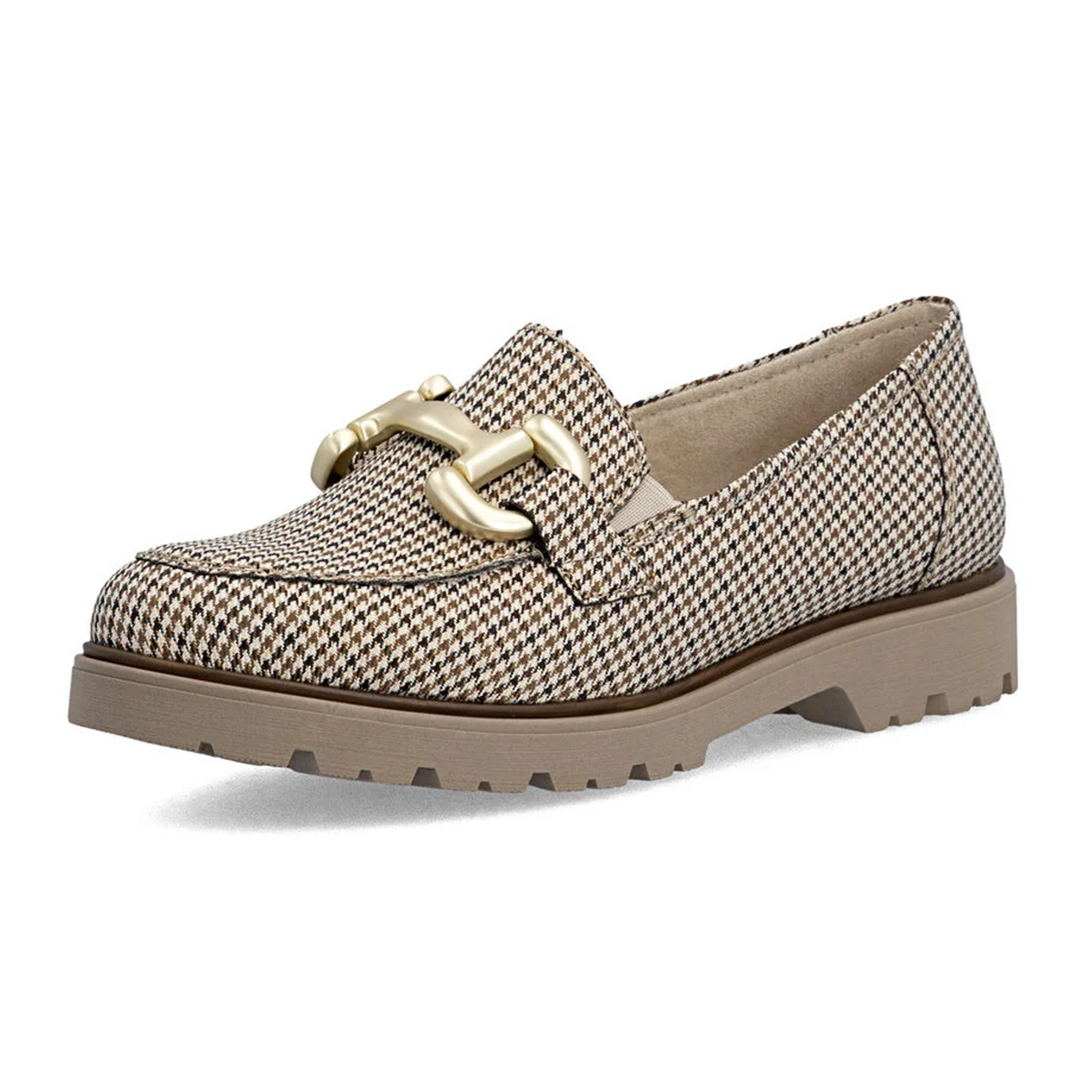 Rieker Gitta 45561 Loafer (Women) - Beige/Schwarz