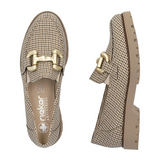 Rieker Gitta 45561 Loafer (Women) - Beige/Schwarz