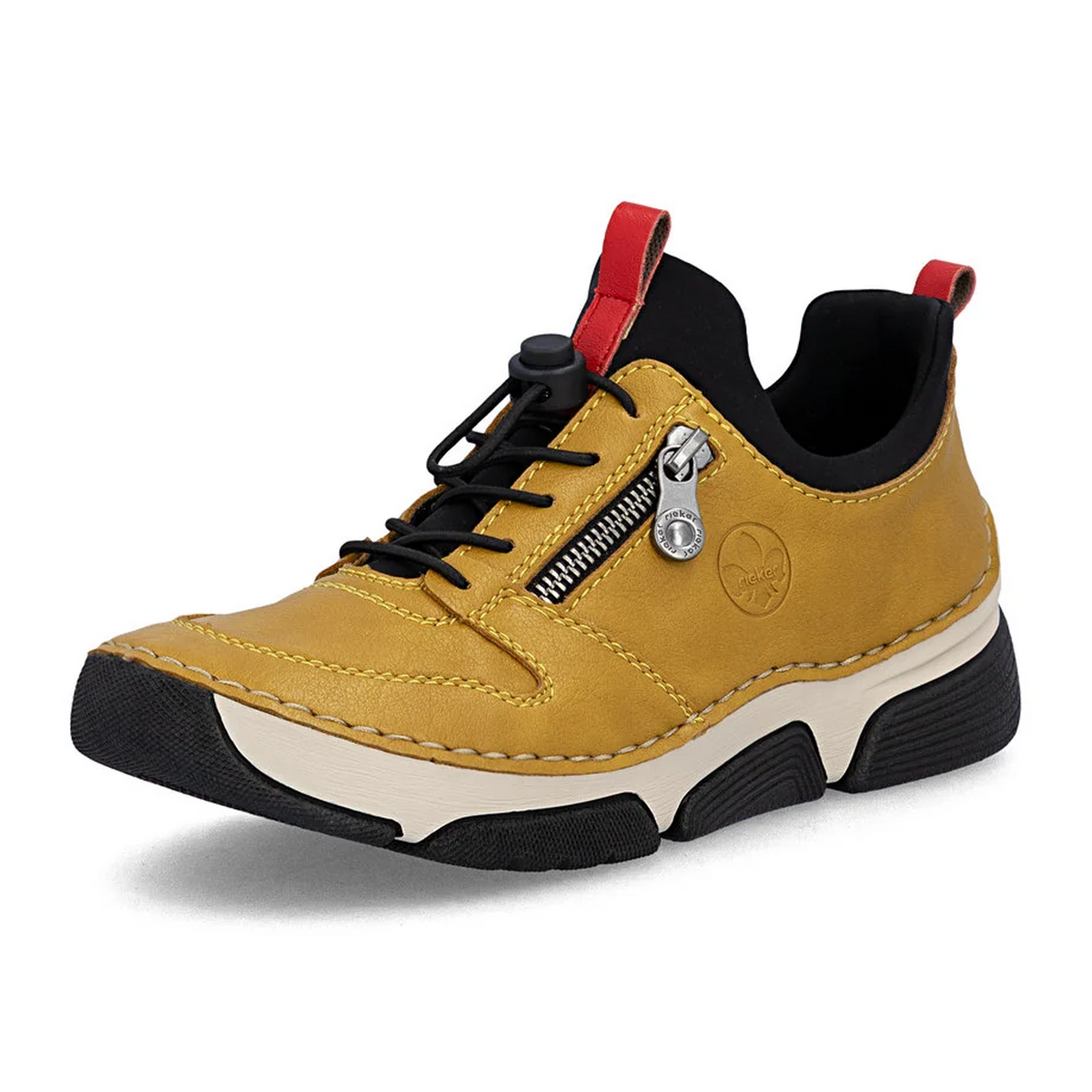 Rieker Angela 45951 Sneaker (Women) - Miele/Schwarz/Flamme