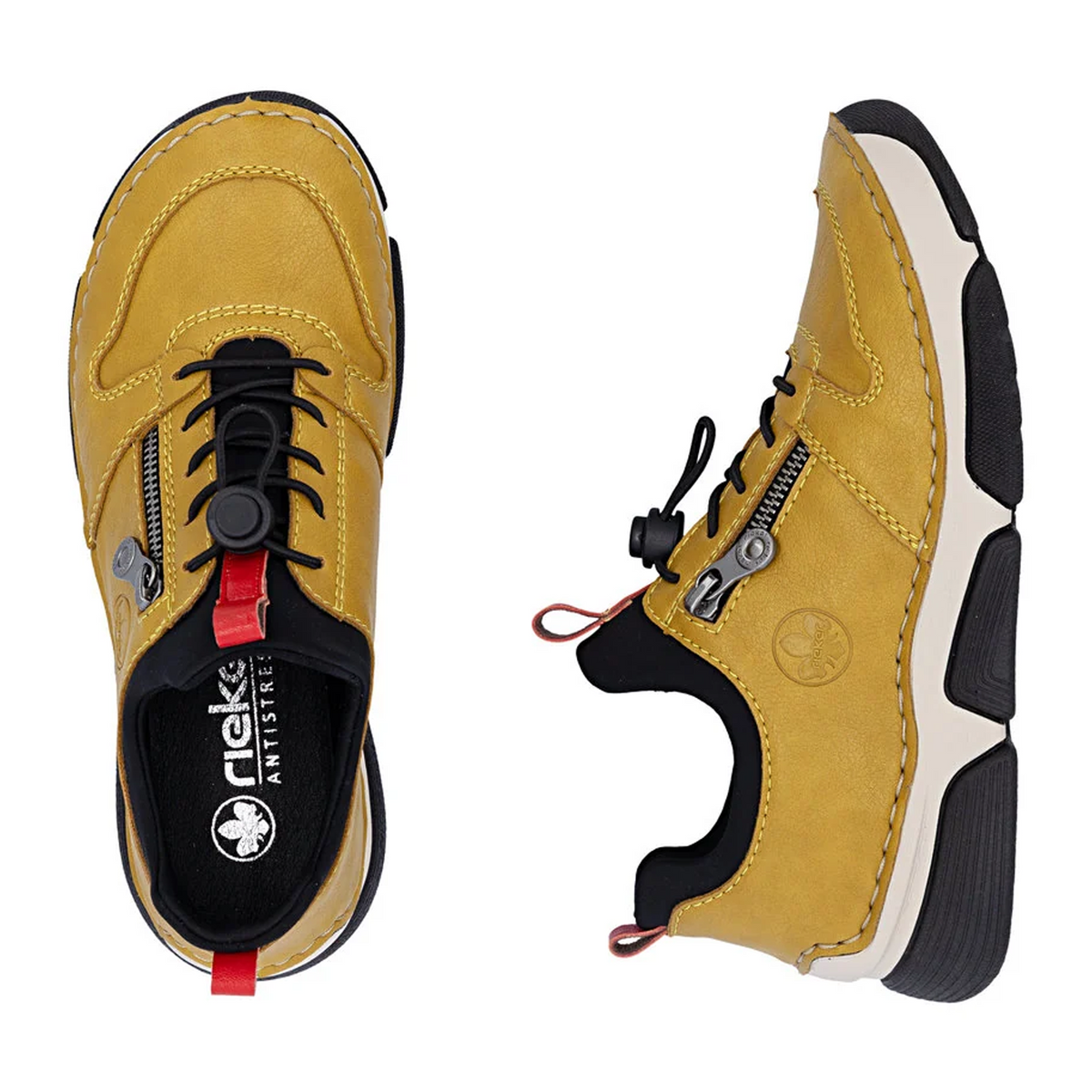 Rieker Angela 45951 Sneaker (Women) - Miele/Schwarz/Flamme