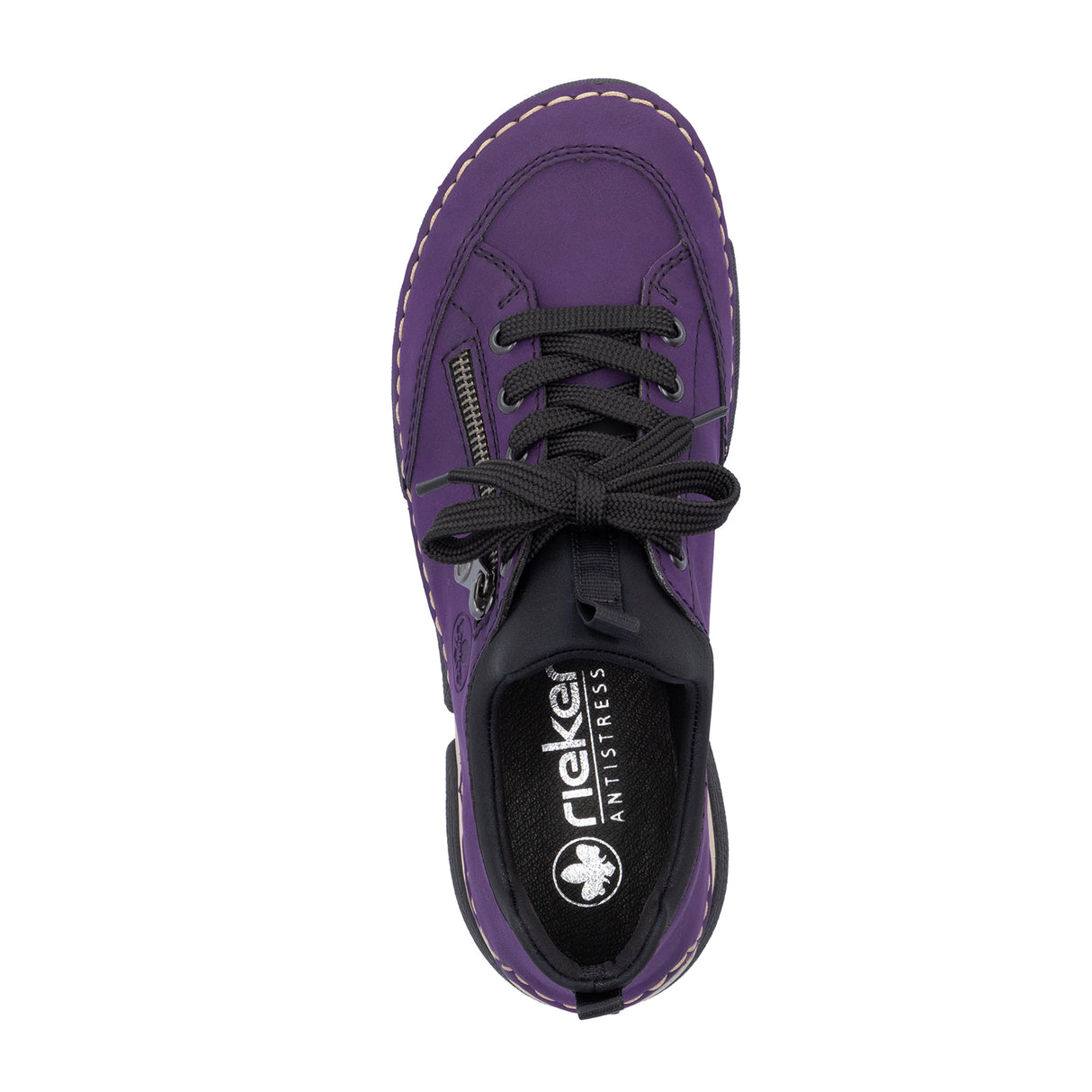 Rieker Angela 45973-30 Sneaker (Women) - Aubergine/Schwarz/Morella Athletic - Casual - Lace Up - The Heel Shoe Fitters